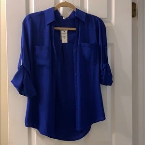 Express blue blouse - with tags !